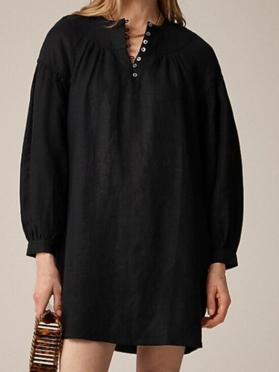 J. Crew Dresses & Skirts - Gathered popover dress in linen